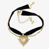 Choker Necklaces Alloy Velvet Euramerican Fashion Heart Jewelry Women\'s Daily 1pc