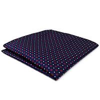 ch24 business new mens handkerchiefs pocket square blue red white dots ...