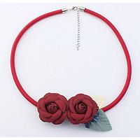 Choker Necklaces Elegant Flowers Ladys Girls Daily Statement Jewelry For Beach