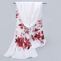 Chiffon Scarves Floral Korea Scarf Shawl Thin Long Rectangle Women\'s Beach UV Sunscreen Bohemia Retro Print