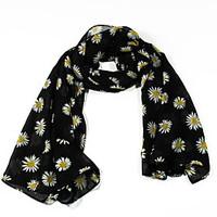 Chiffon Scarves Flower Korea Scarf Shawl Thin Long Rectangle Women\'s Beach UV Sunscreen Bohemia Retro Print