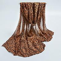 chiffon scarves voile leopard korea scarf shawl thin long rectangle wo ...