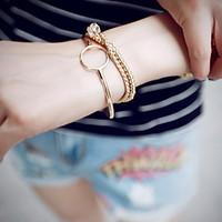 chain bracelets 1pc golden bracelet vintage circle 514 alloy jewellery