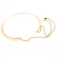 Choker Necklaces Pendant Necklaces Jewelry Alloy Unique Design Geometric Fashion Euramerican Gold Jewelry Daily Casual 1pc
