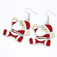 christmas santa claus earrings