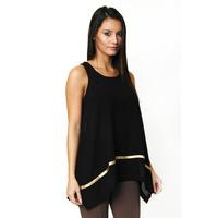 Chiffon Gold Trim Top