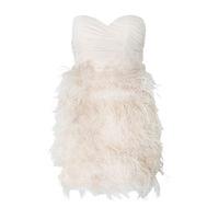 Chiffon Bandeau Feather Dress