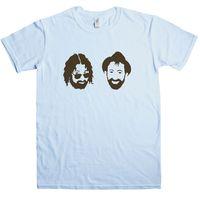 Chas N Dave Inspired T Shirt - Beards Glasses And Hat