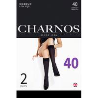 Charnos Opaque 40 Denier Matt Knee Highs 2 Pair Pack