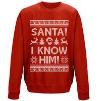 Christmas Sweatshirt - Santa I Know Him