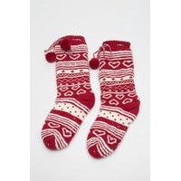 Christmas Knitted Slipper Socks