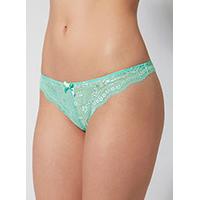 Chloe contrast lace thong