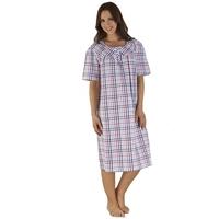 Checked Short Sleeve Nightdress