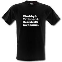 chubby tattooed bearded and awesome male t shirt