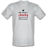 Cheeky Popular Chicken Restaurant male t-shirt.