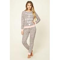 cheetah print pyjama set