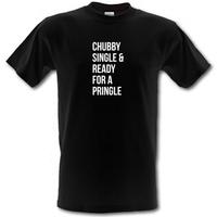 Chubby Single And Ready For A Pringle male t-shirt.