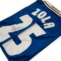 chelsea fc zola signed shirt