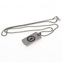 Chelsea F.C. Colour Crest Dog Tag &amp;amp; Chain