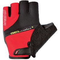 chiba gel comfort plus touring mitts red black large