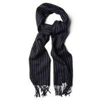 Chalk Striped Scarf - Navy