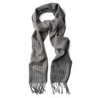 Chalk Striped Scarf - Antracit Melange