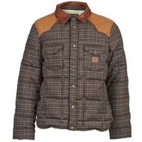 chevignon k worker carreaux mens jacket in brown