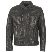 chevignon b must mens leather jacket in black