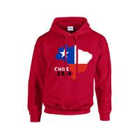 chile 2014 country flag hoody red kids