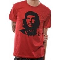 Che Guevara Red Face T-Shirt Large