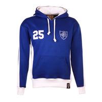 chelsea number 25 retro hoodie royal white