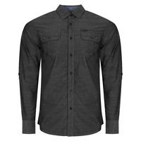 Chambray Shirt in Black Slub - Dissident