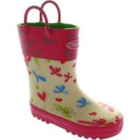 Chipmunks Fleur girls\'s Children\'s Wellington Boots in pink