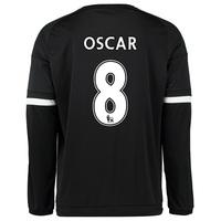 chelsea third shirt 201516 long sleeve black with oscar 8 printing whi ...