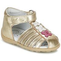 chicco graziella girlss childrens sandals in gold