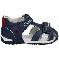 chicco 01057465 scarpa velcro kid blue boyss childrens sandals in blue