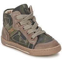 chicco cacao boyss childrens shoes high top trainers in green