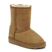 Childrens Classic Sheepskin Boots Chestnut UK Size 7