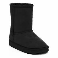 childrens classic sheepskin boots black uk size 8