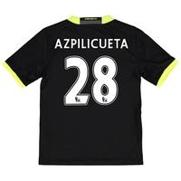 Chelsea Away Shirt 16-17 - Kids with Azpilicueta 28 printing, Black