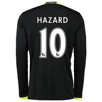 chelsea away shirt 16 17 kids long sleeve with hazard 10 printing blac ...