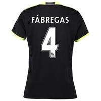 Chelsea Away Shirt 16-17 - Womens with Fàbregas 4 printing, Black