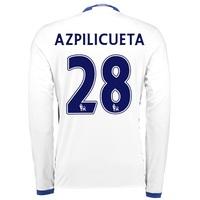 Chelsea Third Shirt 16-17 - Long Sleeve with Azpilicueta 28 printing, White