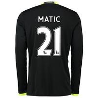 Chelsea Away Shirt 16-17 - Long Sleeve with Matic 21 printing, Black