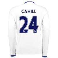 Chelsea Third Shirt 16-17 - Long Sleeve with Cahill 24 printing, White