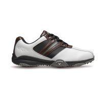 Chev Comfort II Golf Shoes - White/Brown/Black