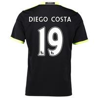 Chelsea Away Shirt 16-17 with Diego Costa 19 printing, Black