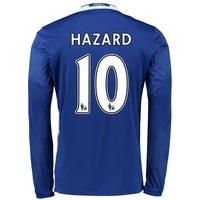 chelsea home shirt 2016 17 long sleeve with hazard 10 printing blue