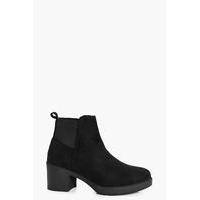 chunky chelsea boot black