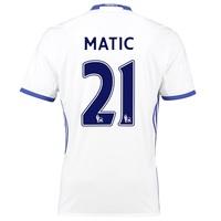 Chelsea Third Shirt 16-17 with Matic 21 printing, White